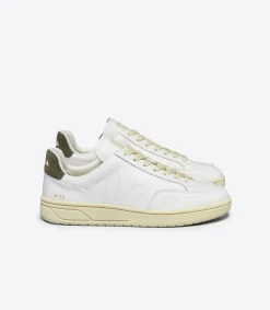 V-12 STITCH LEATHER WHITE KAKI<VEJA New