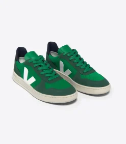 V-10 SUEDE EMERAUDE PIERRE BLACK<VEJA Clearance