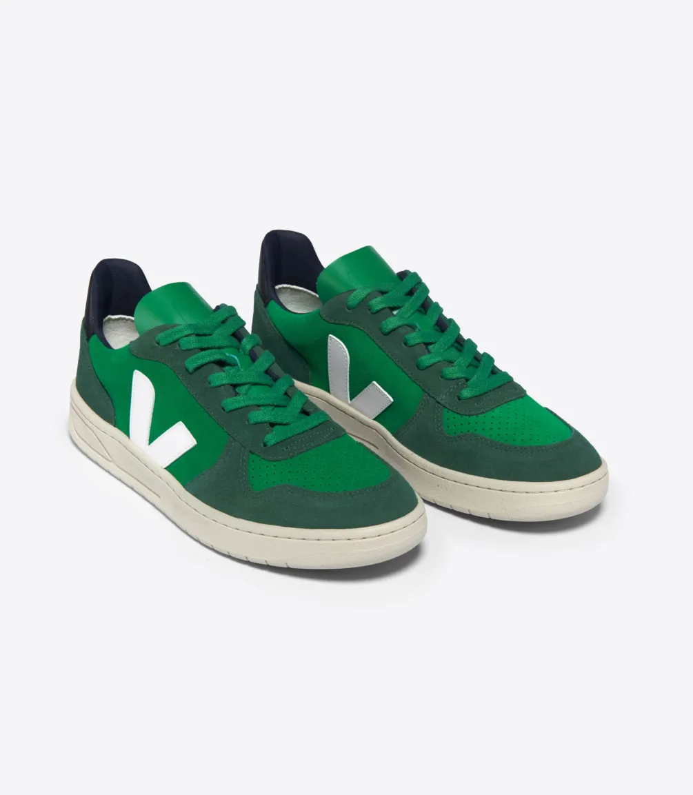 V-10 SUEDE EMERAUDE PIERRE BLACK<VEJA Clearance