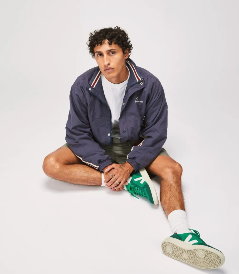 V-10 SUEDE EMERAUDE PIERRE BLACK<VEJA Clearance