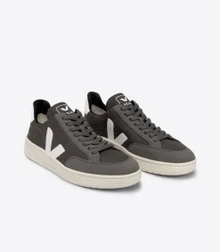 V-12 VEGAN B-MESH GRAFITE WHITE<VEJA Clearance
