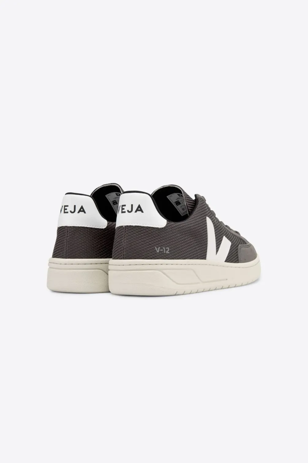 V-12 VEGAN B-MESH GRAFITE WHITE<VEJA Clearance