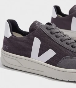 V-12 VEGAN B-MESH GRAFITE WHITE<VEJA Clearance
