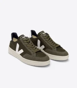 V-12 VEGAN B-MESH OLIVE WHITE<VEJA Best Sale