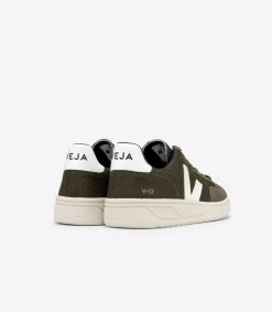 V-12 VEGAN B-MESH OLIVE WHITE<VEJA Best Sale