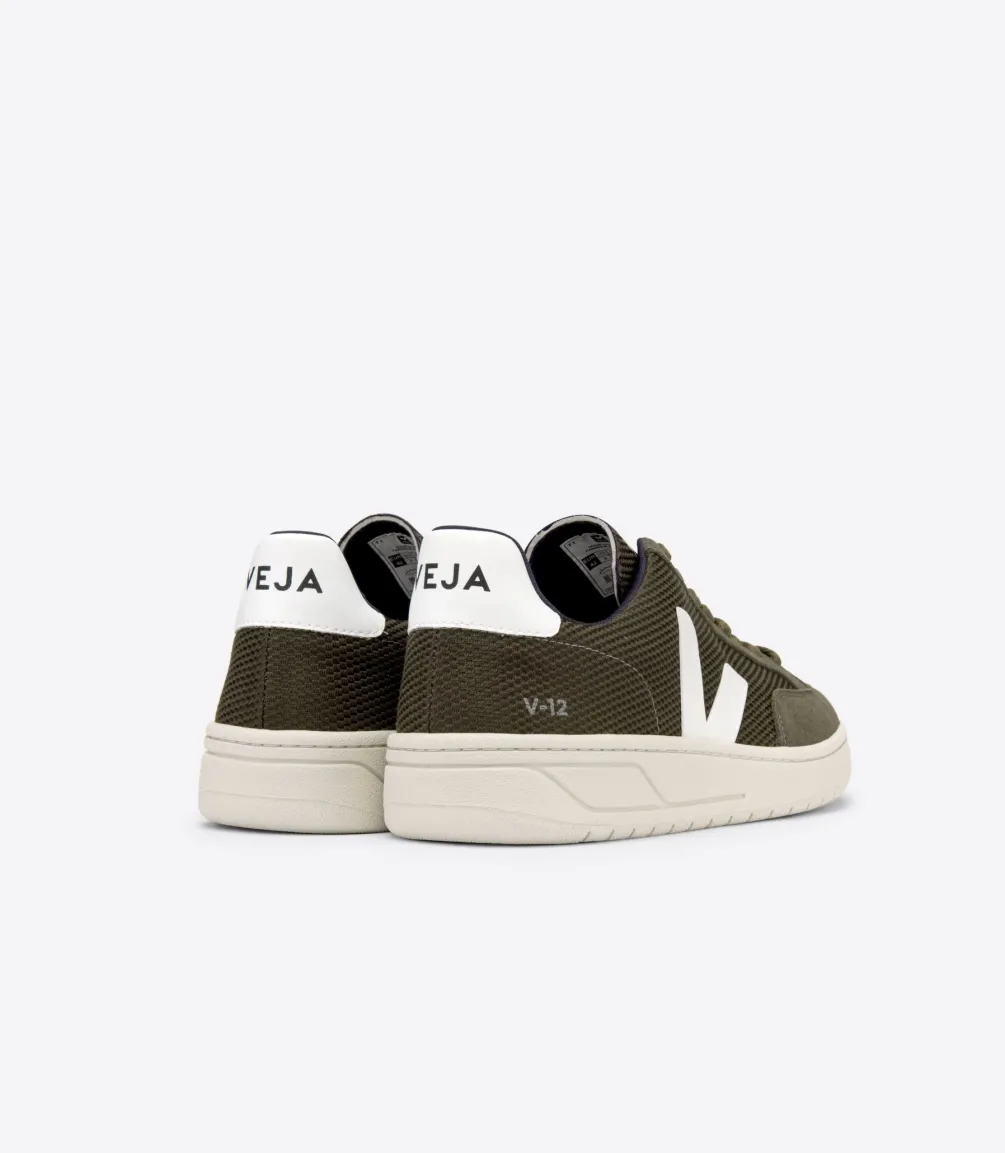 V-12 VEGAN B-MESH OLIVE WHITE<VEJA Best Sale