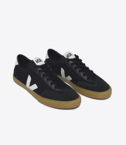 VOLLEY CANVAS BLACK WHITE NATURAL<VEJA Best
