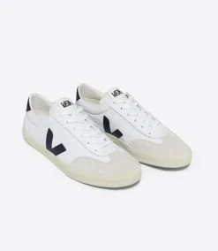 VOLLEY CANVAS WHITE BLACK<VEJA New