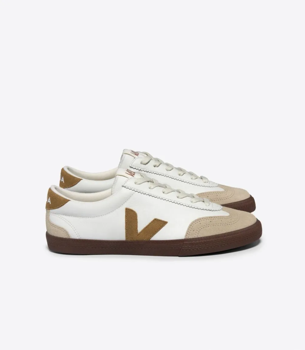 VOLLEY LEATHER WHITE TENT BARK<VEJA Clearance